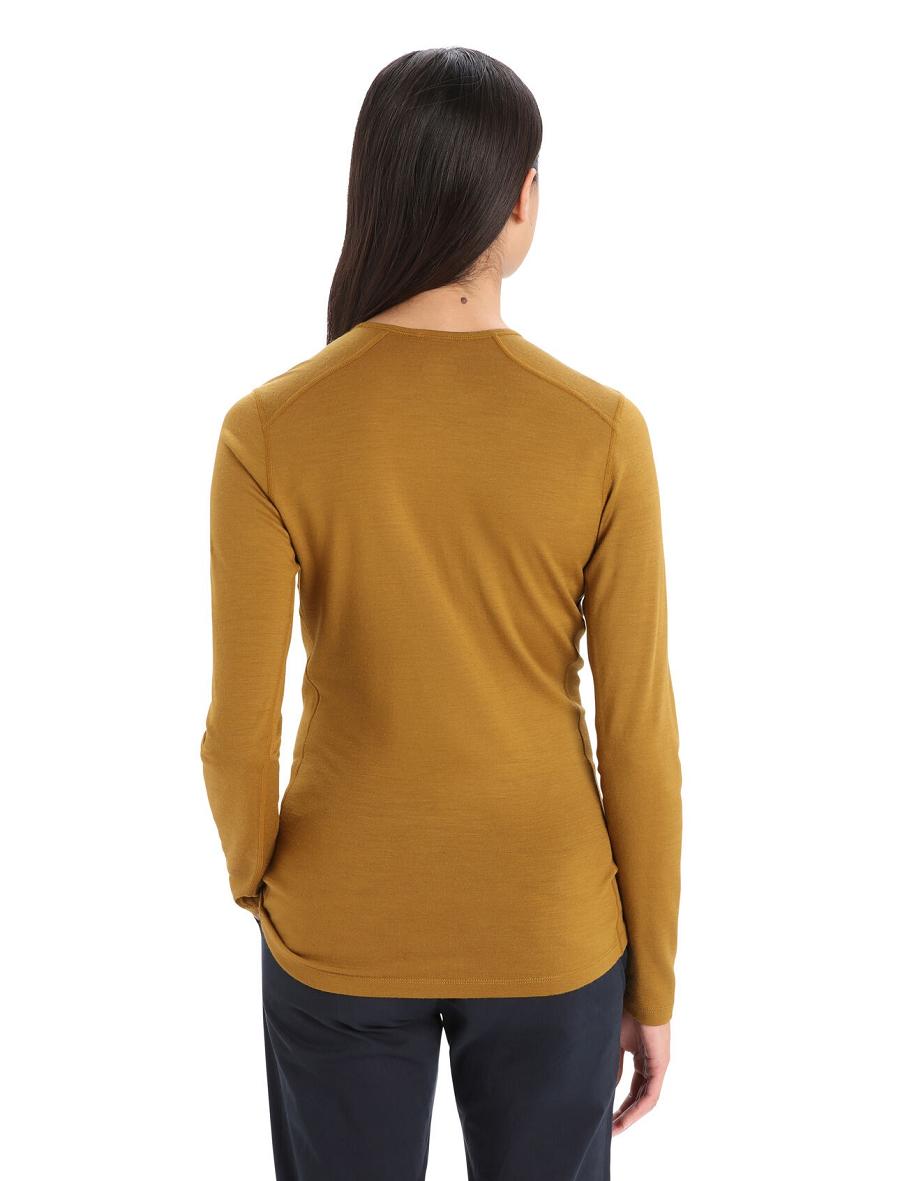 Clove Icebreaker Merino 200 Oasis Long Sleeve Crewe Ski Circle Women's Base Layers | AU 1835SGLO